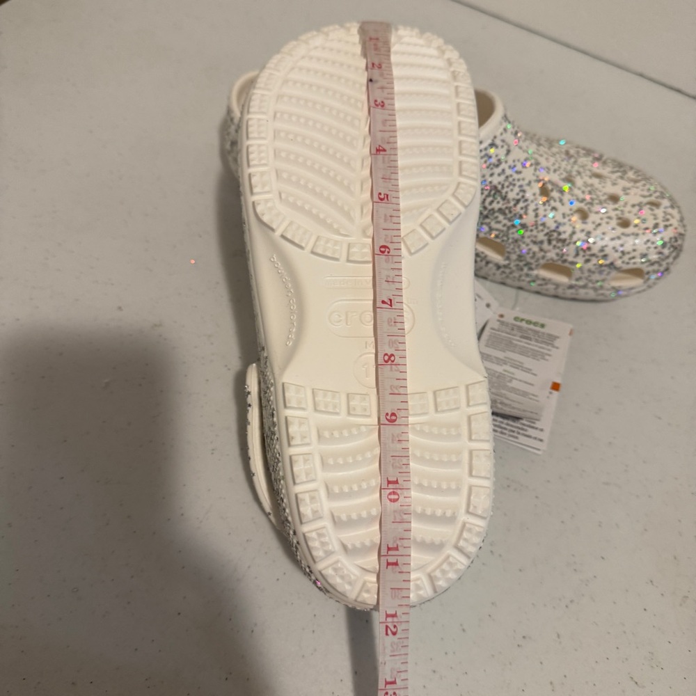 Crocs Classic Starry Glitter Clog Unisex Size Women's 12 Men's 11 Casual Beach - Picture 9 of 9